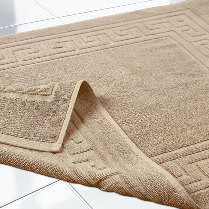 Superior, 100% Premium Long-Staple Combed Cotton, 2 Piece Bath Mat Set, Taupe