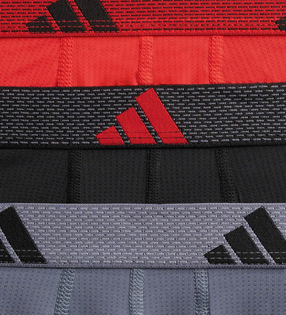 Adidas - Calzoncillos Calzones de Malla atlética para Hombre, Paquete de 3, Absorbe la Humedad, Comodidad Deportiva