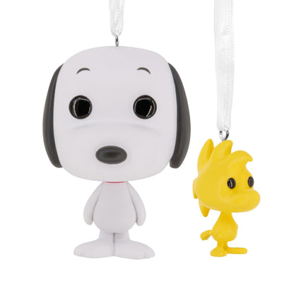 Hallmark Peanuts Snoopy y Woodstock Funko Pop Adornos de Navidad, Juego de 2, Regalos de Cultura Pop