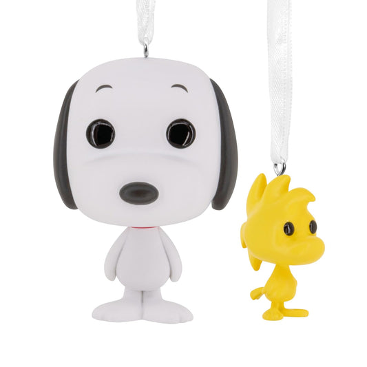 Hallmark Peanuts Snoopy y Woodstock Funko Pop Adornos de Navidad, Juego de 2, Regalos de Cultura Pop