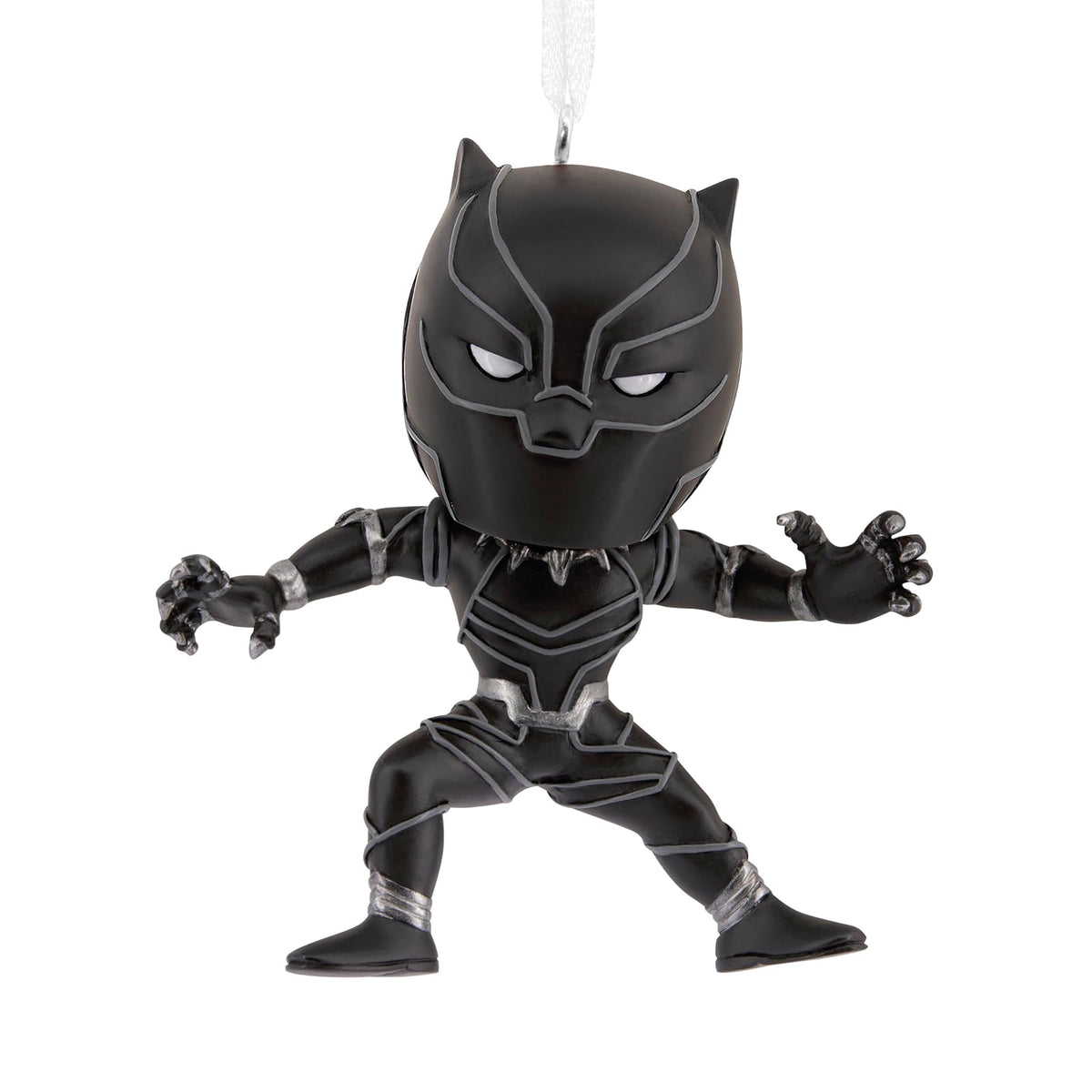 Hallmark - Adorno de Navidad estilizado de la Pantera Negra de Marvel, Regalos de superhéroes