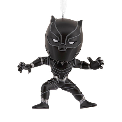 Hallmark - Adorno de Navidad estilizado de la Pantera Negra de Marvel, Regalos de superhéroes