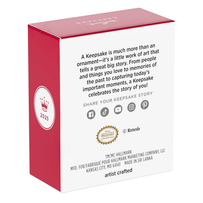Hallmark - Mini Adorno de Navidad de 2,5 cm 2025, Nintendo Super Mario Goomba, Regalos para Jugadores