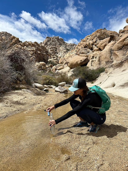 LifeStraw Peak Series - Filtro de agua personal para senderismo, camping, viajes, supervivencia y preparación para emergencias Elimina bacterias, parásitos y microplásticos.