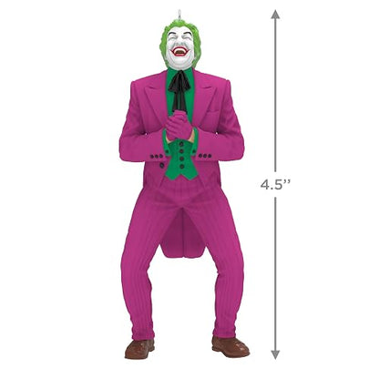 Hallmark - Adorno navideño de Recuerdo 2025, Batman The Classic TV Series The Joker, Regalos para Fans de DC Comics