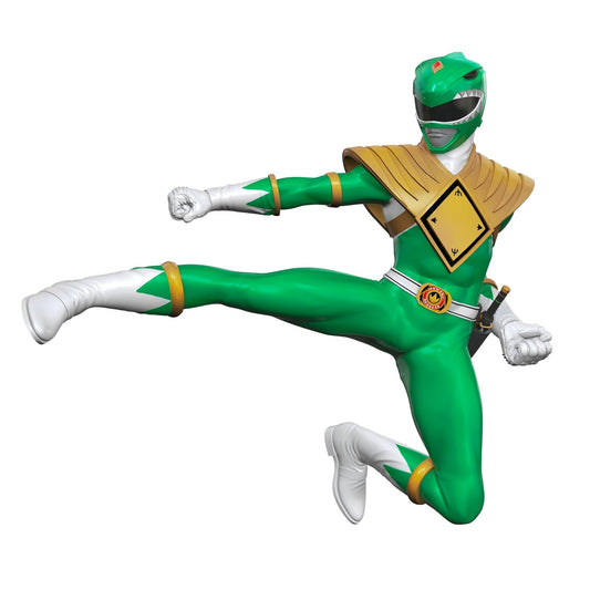 Hallmark - Adorno navideño de Recuerdo 2024, Hasbro Power Rangers Green Ranger, Regalos para niños
