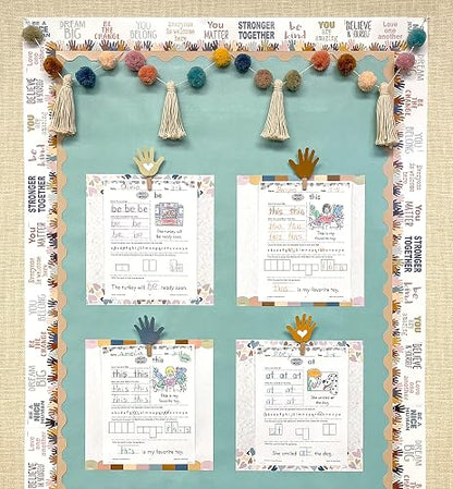 Recursos Creados por Maestros Todos Son bienvenidos Pompones y Borlas Guirnalda (TCR7157)