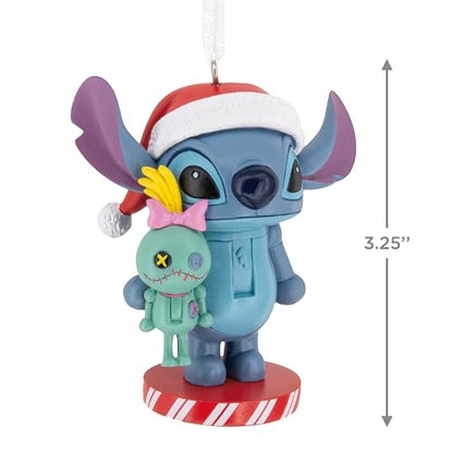 Hallmark Disney Stitch Cascanueces Adorno de Navidad, Regalos para Fans de Disney
