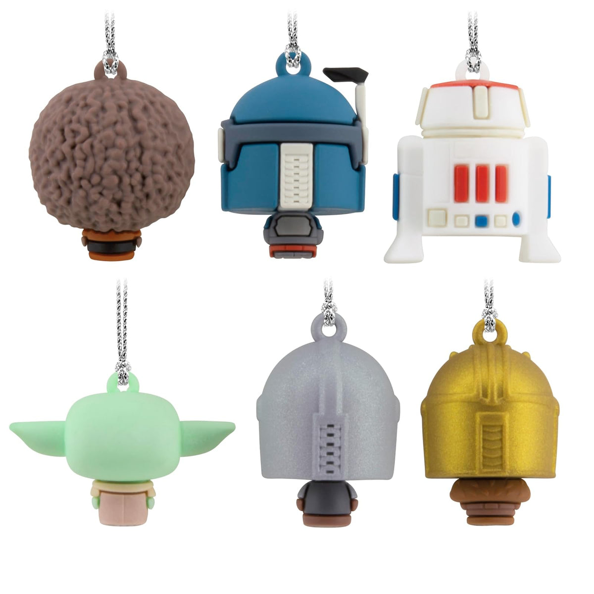 Hallmark Star Wars: The Mandalorian Mini Adornos de Navidad, irrompibles, Juego de 6, Regalos para Fans de Star Wars