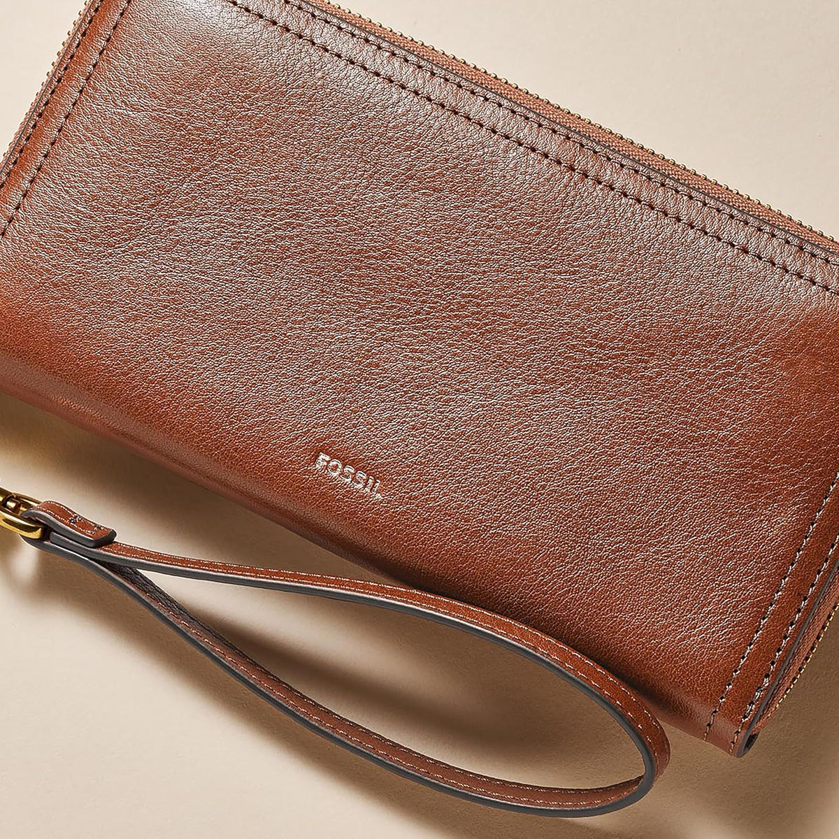 Fossil Logan RFID portafolios con cierre para mujer