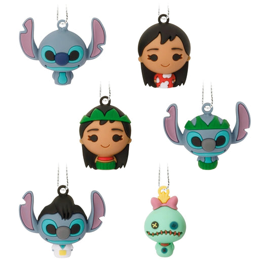 Hallmark Disney Lilo and Stitch Adornos navideños en Miniatura, Juego de 6 Unidades