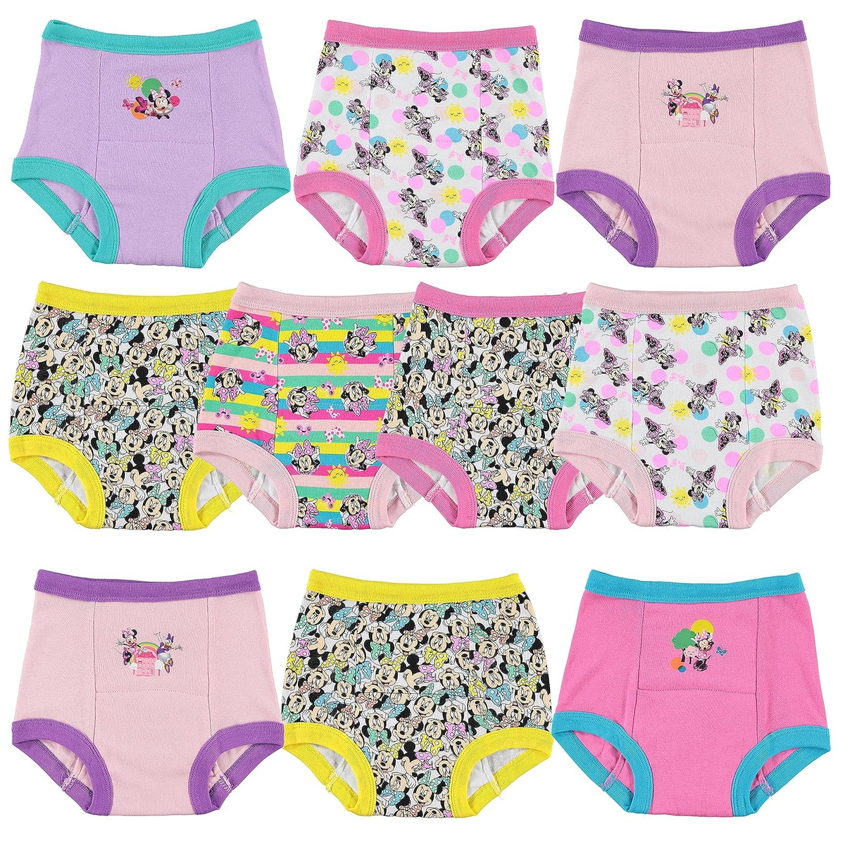 Disney Minnie Mouse - Pantalón de Entrenamiento para Orinal Ropa Interior de formacin para bebs y Nios pequeos para Niñas