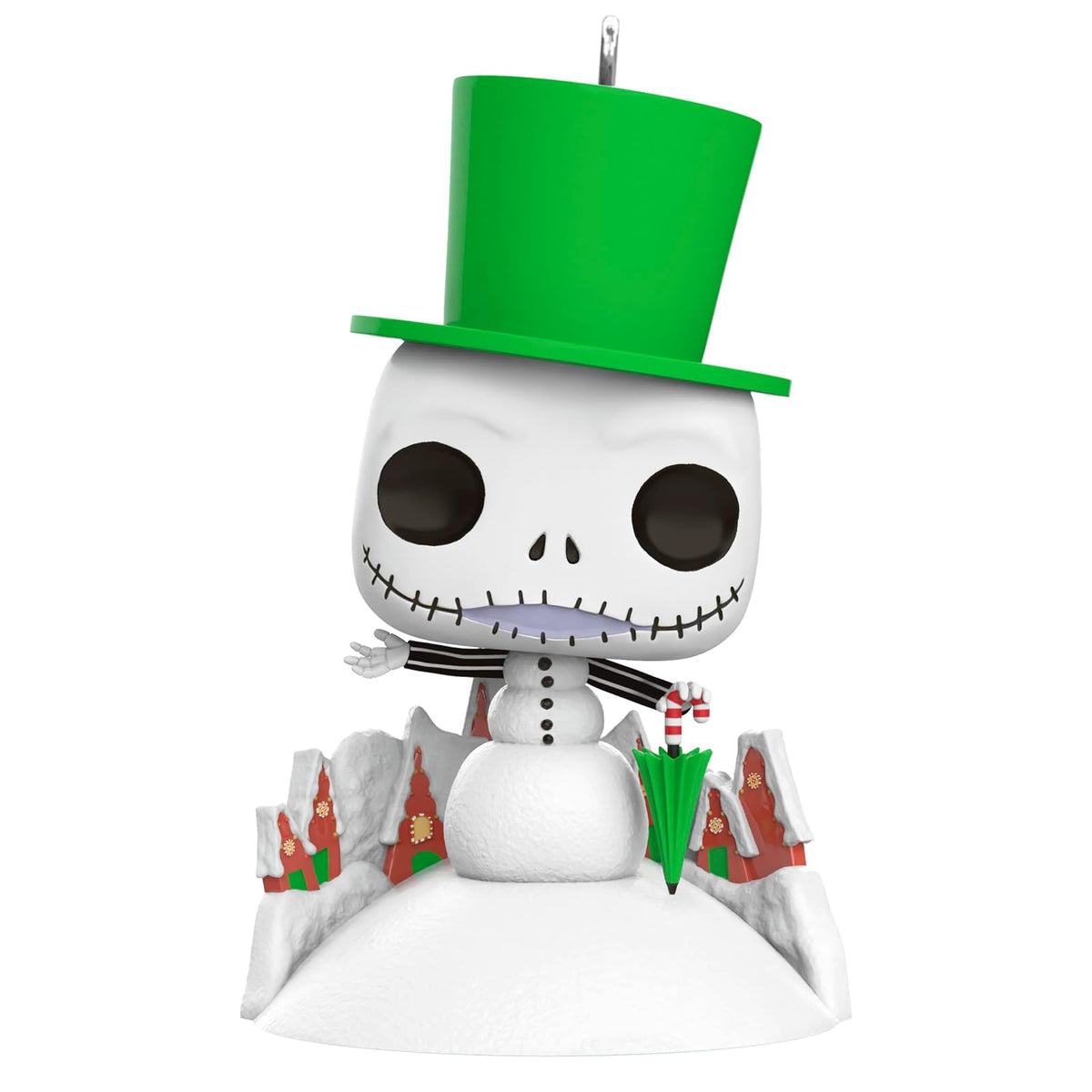 Hallmark - Adorno navideño de Recuerdo 2024, Disney Tim Burton's The Nightmare Before Christmas Jack Skellington Snowman Funko Pop, Regalos para fanáticos de Disney