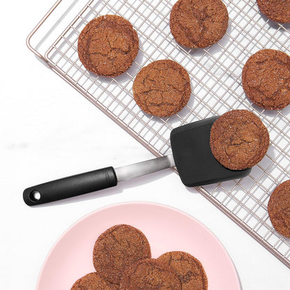 OXO Good Grips 1147100 Silicone Cookie Spatula, 4 pulgadas/10.16 cm, Gris