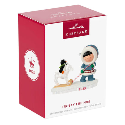 Hallmark - Adorno navideño de Recuerdo 2025, Frosty Friends 2025, Regalos de coleccionista de muñeco de Nieve