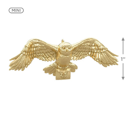 Adornos de Navidad en Miniatura Hallmark Keepsake 2023, Mundo Mágico de Harry Potter de Metal, Set de 3, Regalos para Fans de Harry Potter