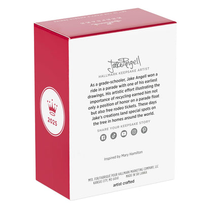 Hallmark - Adorno navideño de Recuerdo 2025, Hortensia de los ángeles de María, Regalos para coleccionistas de ángeles