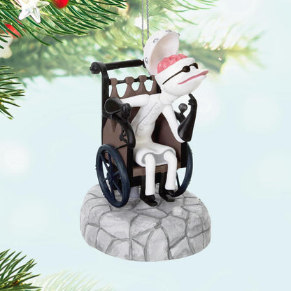 Hallmark - Adorno navideño de Recuerdo 2024, Disney Tim Burton's The Nightmare Before Christmas Dr. Finkelstein con luz y Sonido, Regalos para fanáticos de Disney