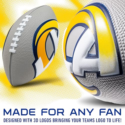 'Franklin Sports NFL Team Foam Footballs - Soft Foam Youth Mini Footballs for All NFL Teams - Kids Junior 8.5'' Football + Air Pump Sets - Official NFL Licensed Football'