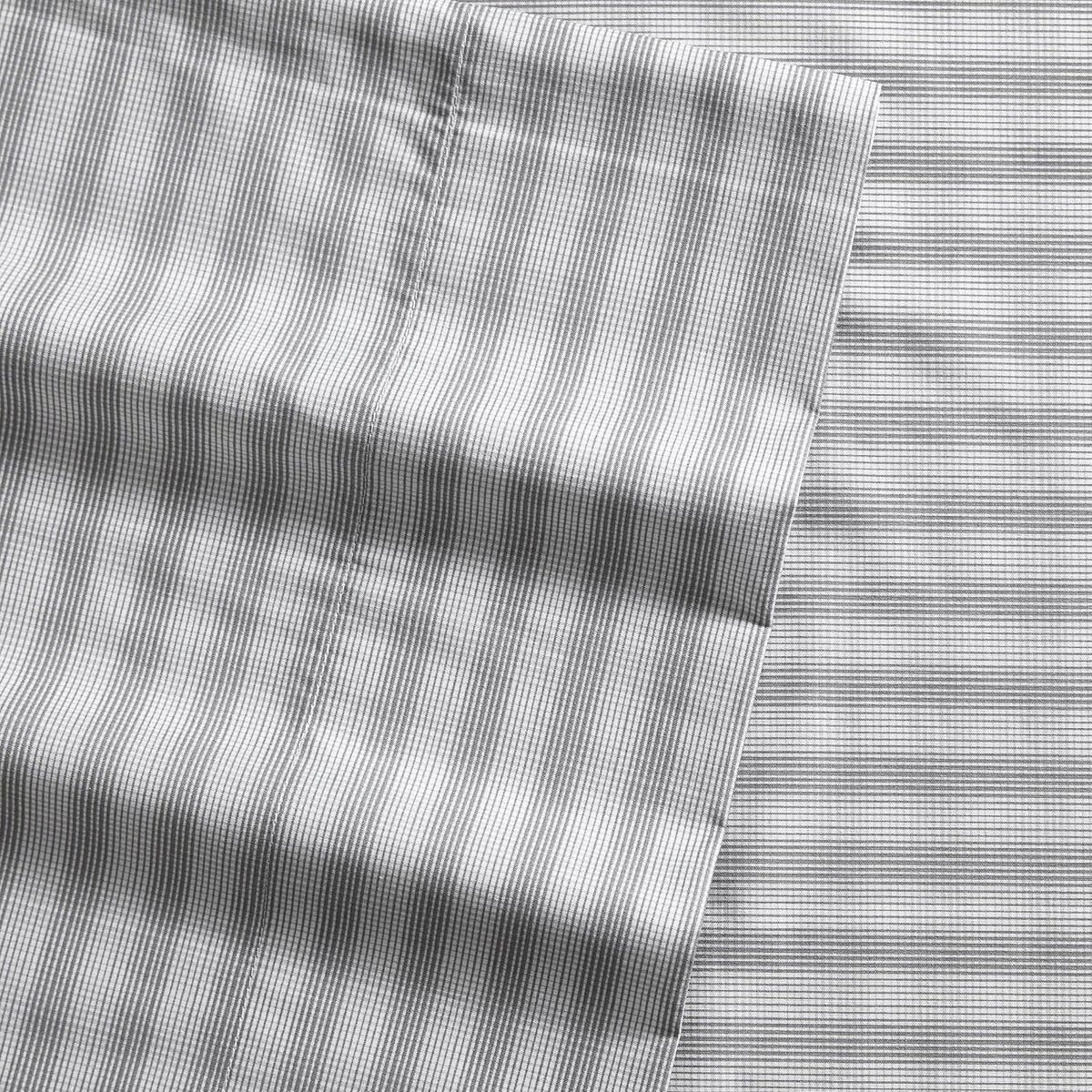 Nautica - Juego de sábanas de algodón percal con Funda de Almohada a Juego, crujiente y Fresco, Esencial para recámara (Michael Plaid Grey)