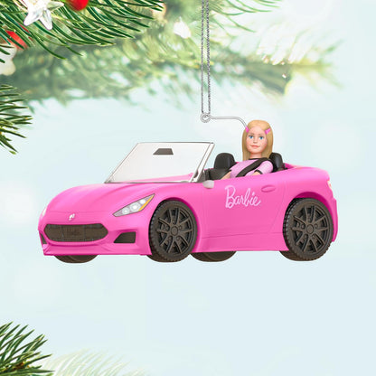 Hallmark - Adorno navideño de Recuerdo 2025, Barbie On The Road, Regalos para los Fans de Barbie