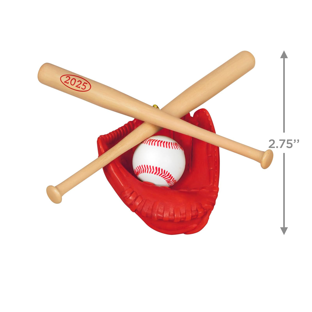 Hallmark - Adorno navideño de Recuerdo 2025, Estrella de béisbol 2025, Regalos para fanáticos de los Deportes
