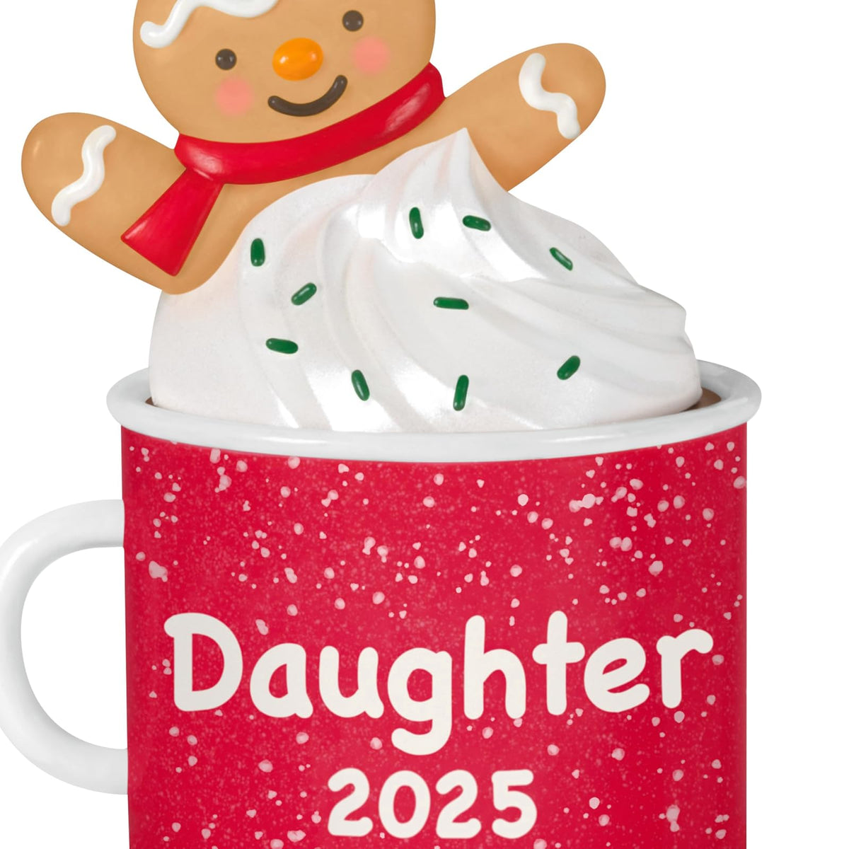 Hallmark - Adorno de Navidad 2025 para Hija de Pan de Jengibre en Taza 2025