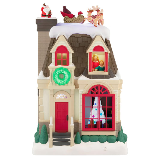 Hallmark - Decoración de Mesa navideña de Recuerdo 2025, Musical con luz y Movimiento, Decoraciones de Navidad
