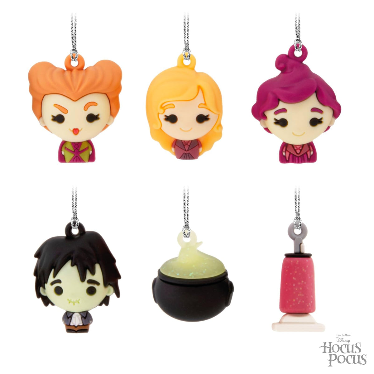 Hallmark Disney Hocus Pocus - Mini Adornos irrompibles, Juego de 6, Regalos para Fans de Disney