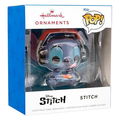 Hallmark Disney Stitch Gamer Stitch Funko Pop! Adornos de Navidad, Regalos de Cultura Pop