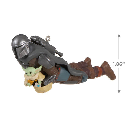 Hallmark - Adorno navideño de Recuerdo 2023, Star Wars: The Mandalorian Grogu's Jetpack Adventure, Regalos para Fans de Star Wars