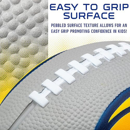 'Franklin Sports NFL Team Foam Footballs - Soft Foam Youth Mini Footballs for All NFL Teams - Kids Junior 8.5'' Football + Air Pump Sets - Official NFL Licensed Football'