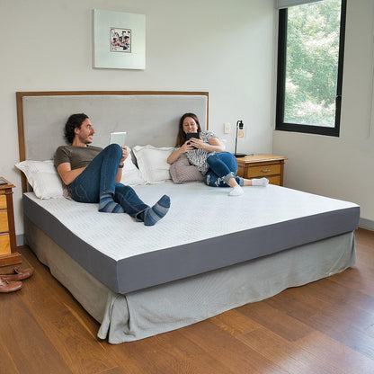 DescanZen | Colchón Riso King Size de Espuma -Suave y Cómodo -15 cm de Soporte
