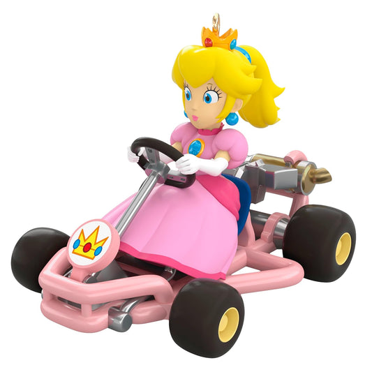 Hallmark - Adorno navideño de Recuerdo 2025, Nintendo Mario Kart Princess Peach, Regalos para Jugadores