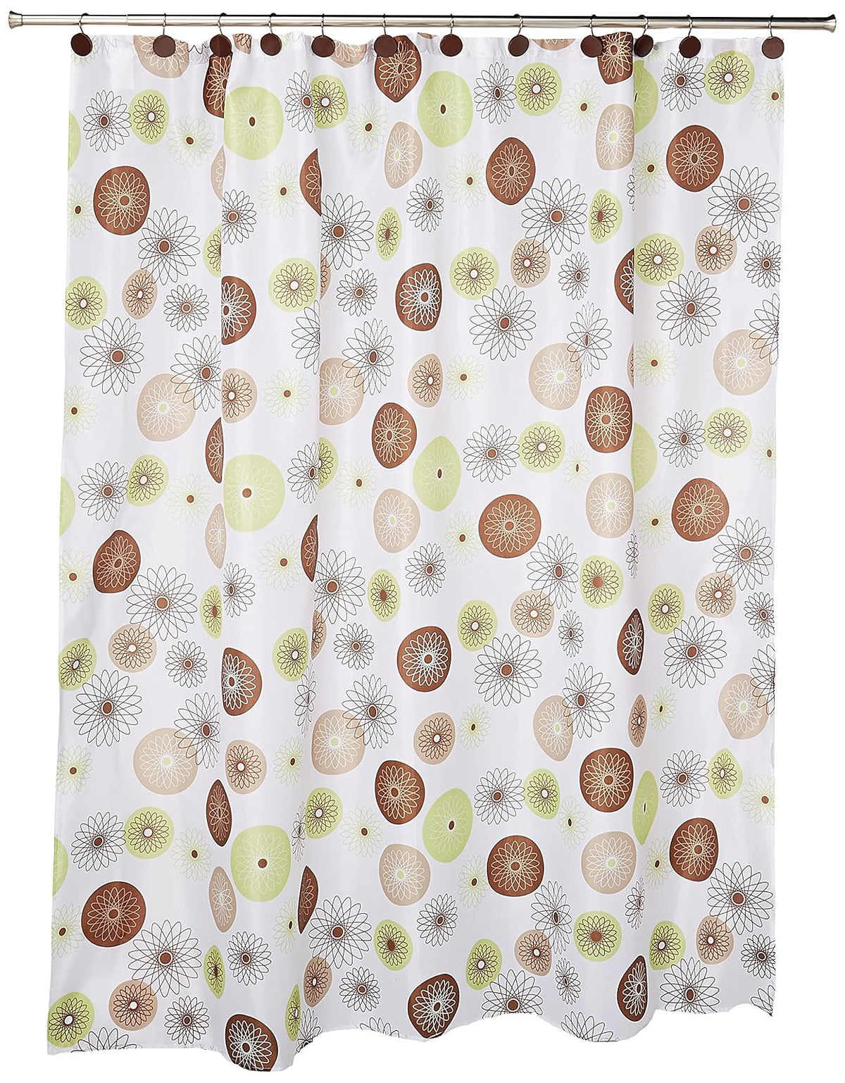 Art & Home HB-5720 Cortina de Poliéster con Ganchos