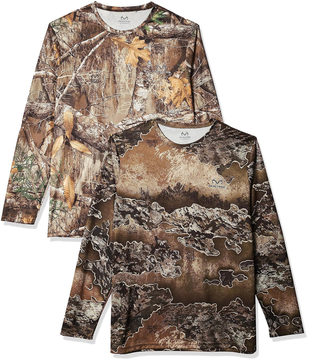 Realtree 2 Pack Long Sleeve Performance Tees Camiseta Hombre