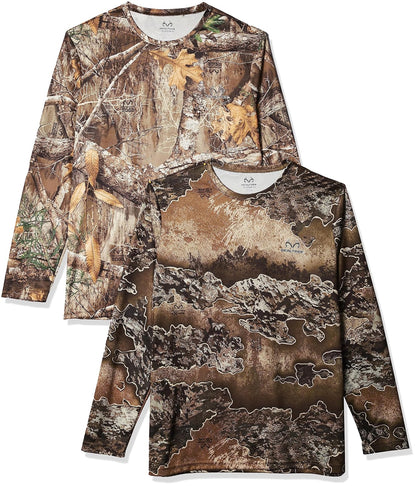 Realtree 2 Pack Long Sleeve Performance Tees Camiseta Hombre
