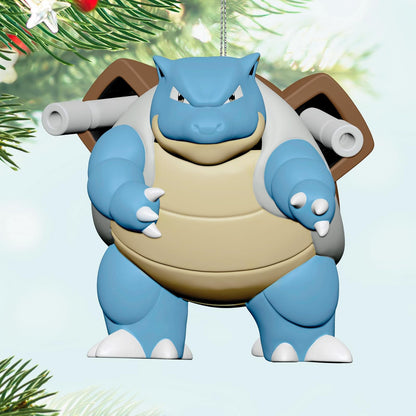 Hallmark - Adorno navideño de Recuerdo 2024, Pokémon Blastoise, Regalos para fanáticos de Pokémon