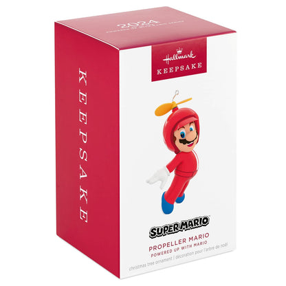 Hallmark - Adorno navideño de Recuerdo 2024, Nintendo Super Mario Alimentado con Propeller, Regalos para Jugadores