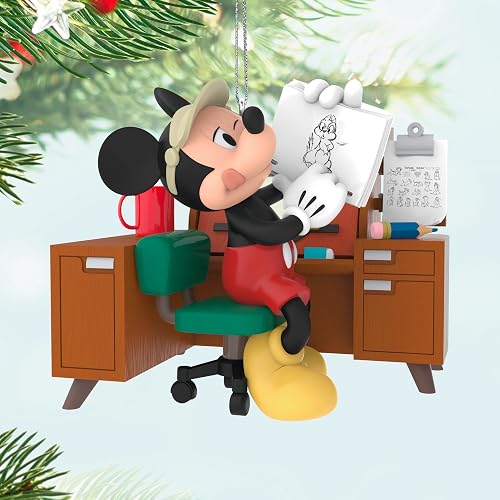 Hallmark - Adorno navideño de Recuerdo 2025, Disney Mickey Mouse de Sketch to Screen, Regalos para Fans de Disney