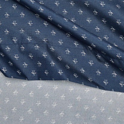The Original Penguin MXHSA01043702 Juego de Sábanas Penguin Logo Navy, 100% Microfibra, Color Azul, Tamaño Matrimonial