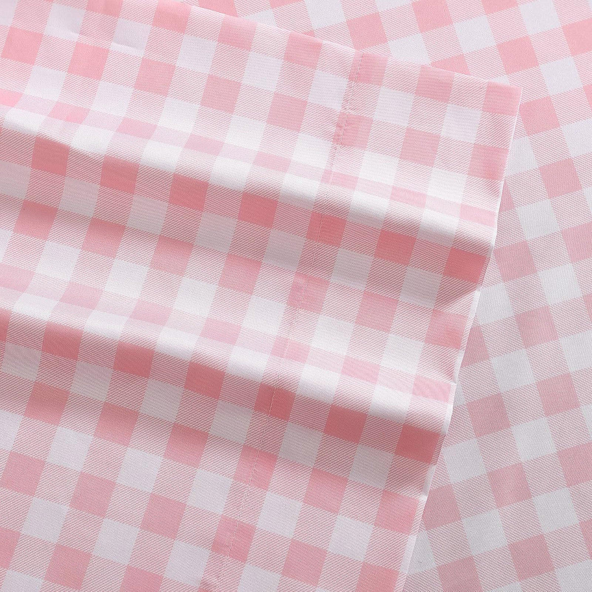 Eddie Bauer - Sábanas Individuales XL, Resistente a Las Manchas con Fundas a Juego, súper Suaves, Ideales Esenciales para habitación Rosa (Amapola a Cuadros, Color Rosa, tamaño Individual XL)