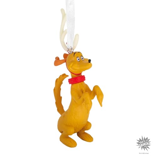 Hallmark Dr. Seuss's How The Grinch robó la Navidad MAX in Antlers Adornos de Navidad, Regalos de película de Navidad
