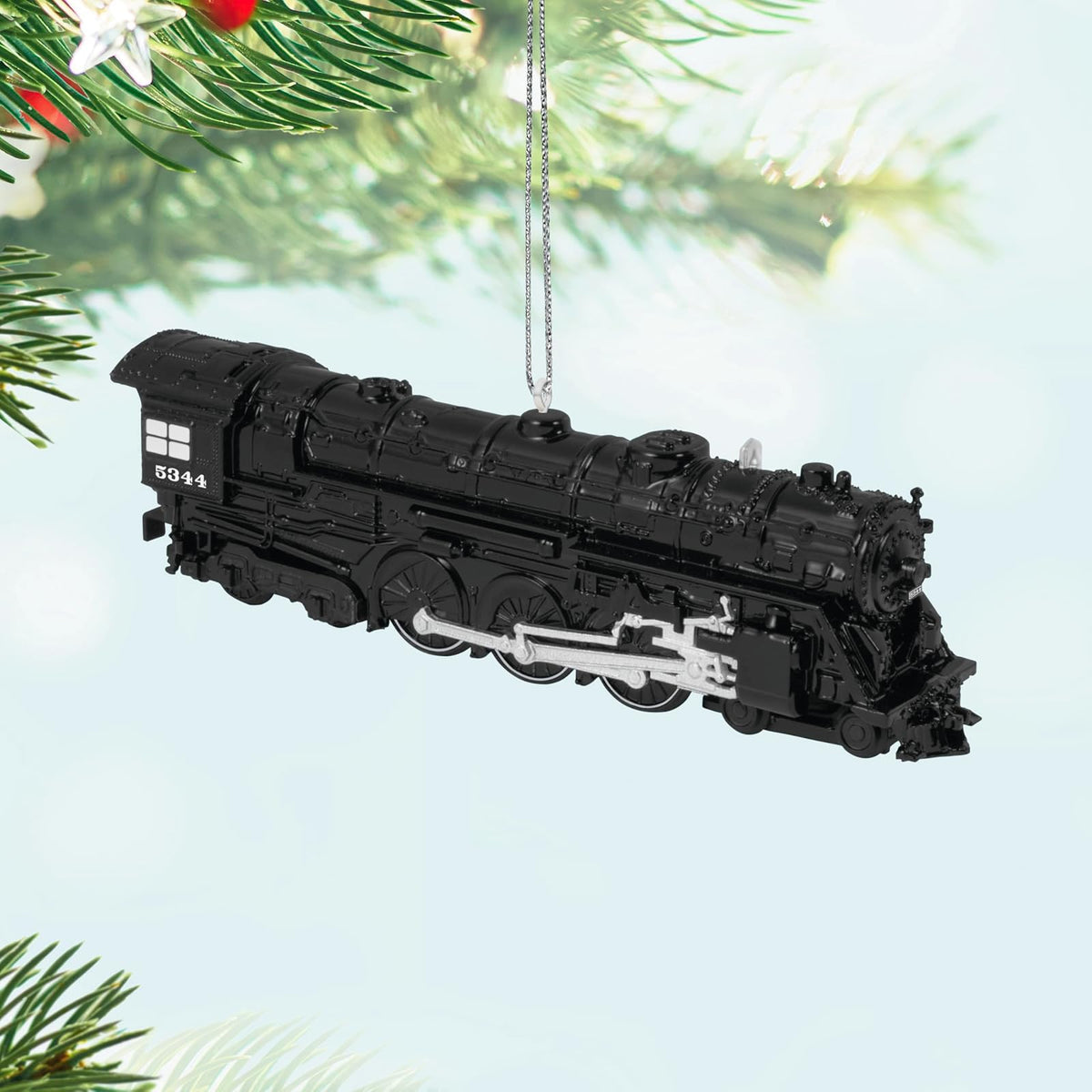 Hallmark - Adorno de Navidad 2025, Lionel Trains New York Central 700E Hudson Locomotora, Metal, Regalos para los Amantes del Tren