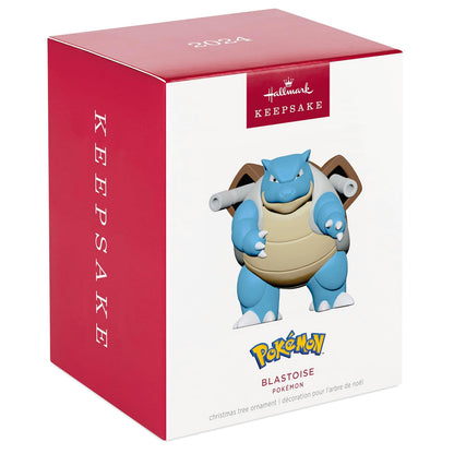 Hallmark - Adorno navideño de Recuerdo 2024, Pokémon Blastoise, Regalos para fanáticos de Pokémon
