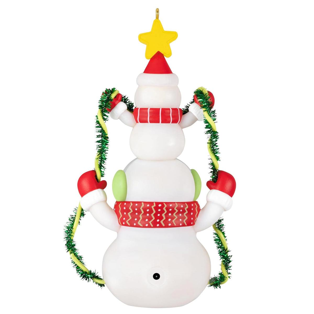 Hallmark - Adorno navideño de Recuerdo 2025, iluminarlo Regalos para coleccionistas de muñeco de Nieve con luz