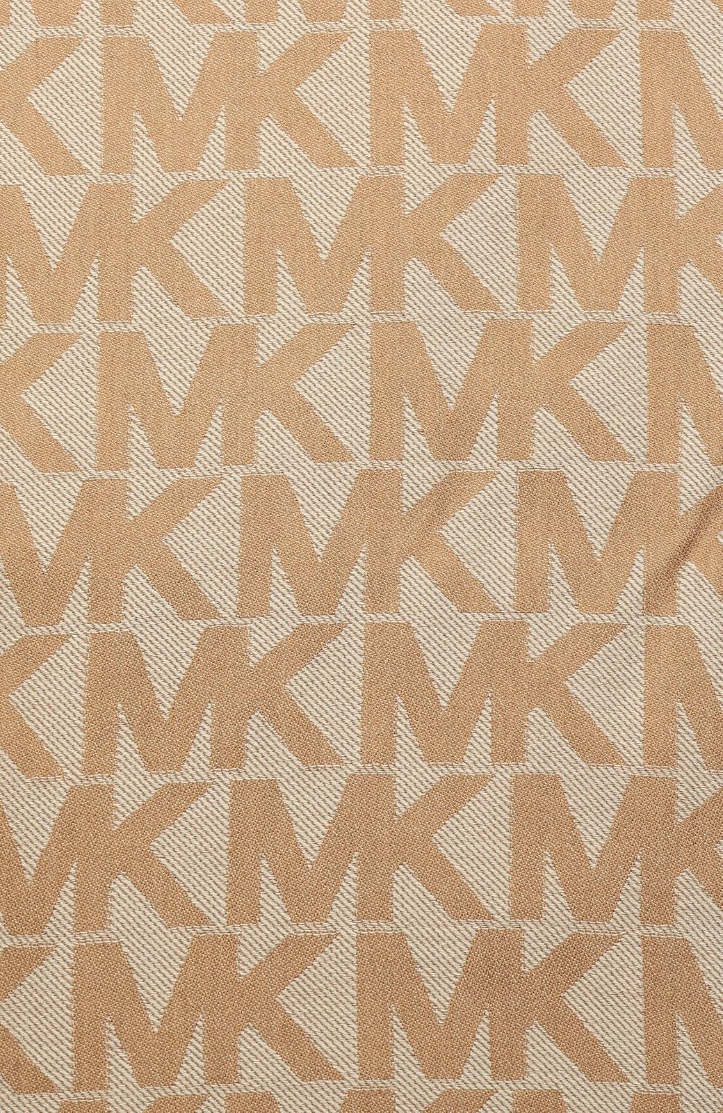 Michael Kors Mk Charm Colorblocked Lws Scarf, Stylish Fashion Accessory for Cold Weather Bufanda Mujer