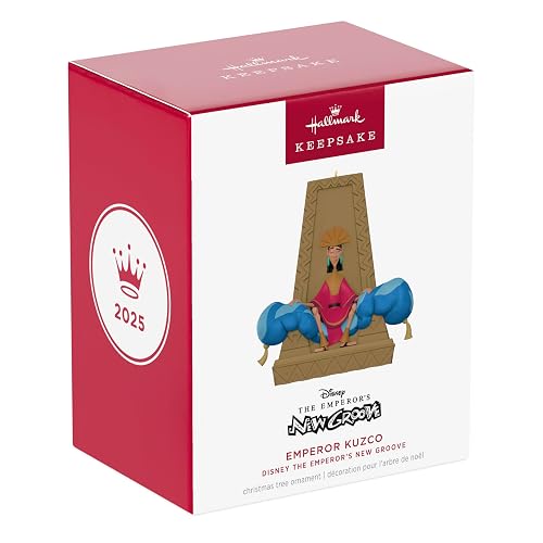 Hallmark - Adorno navideño de Recuerdo 2025, Disney The Emperor's New Groove Emperor Kuzco, Regalos para fanáticos de Disney