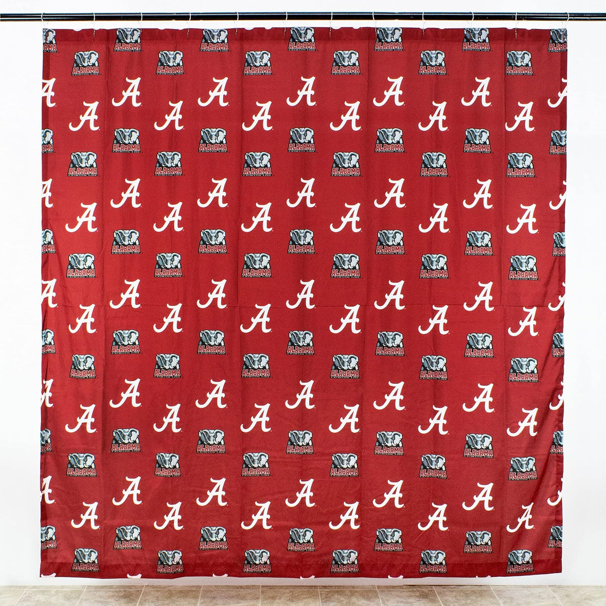 College Covers Alabama Crimson Tide - Cortina de Ducha (182,8 x 177,8 cm)
