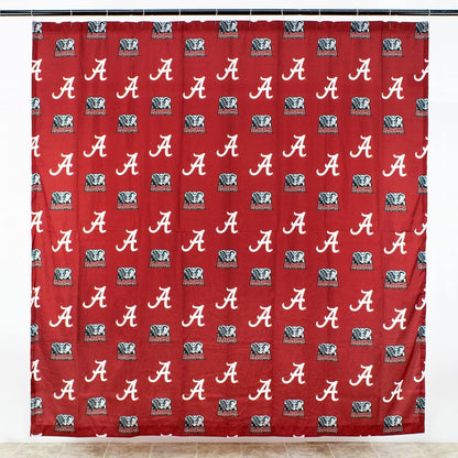 College Covers Alabama Crimson Tide - Cortina de Ducha (182,8 x 177,8 cm)